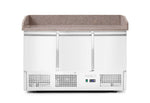 BANCO DA PIZZA CON TRE PORTE E VETRINETTA REFRIGERATA 380+40L, ARKTIC, 254L, 230V/400W, 1400X700X(H) - 232033