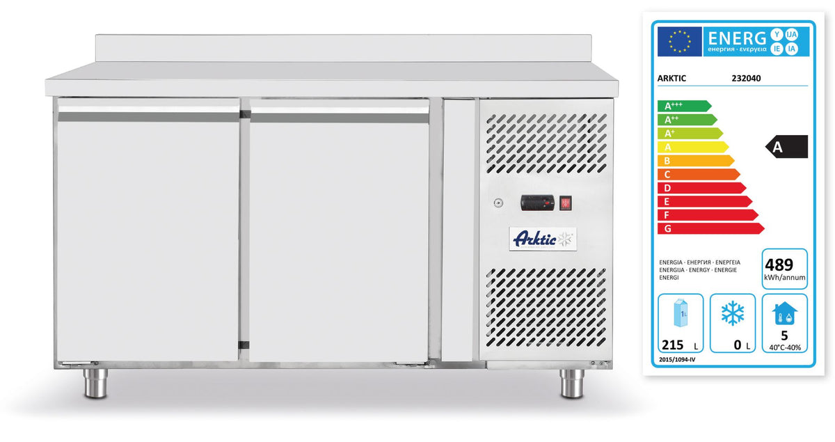 BANCO FRIGORIFERO CON DUE PORTE PROFI LINE 280L, ARKTIC, PROFI LINE, 215L, 230V/250W, 700X1350X(H)83 - 238110