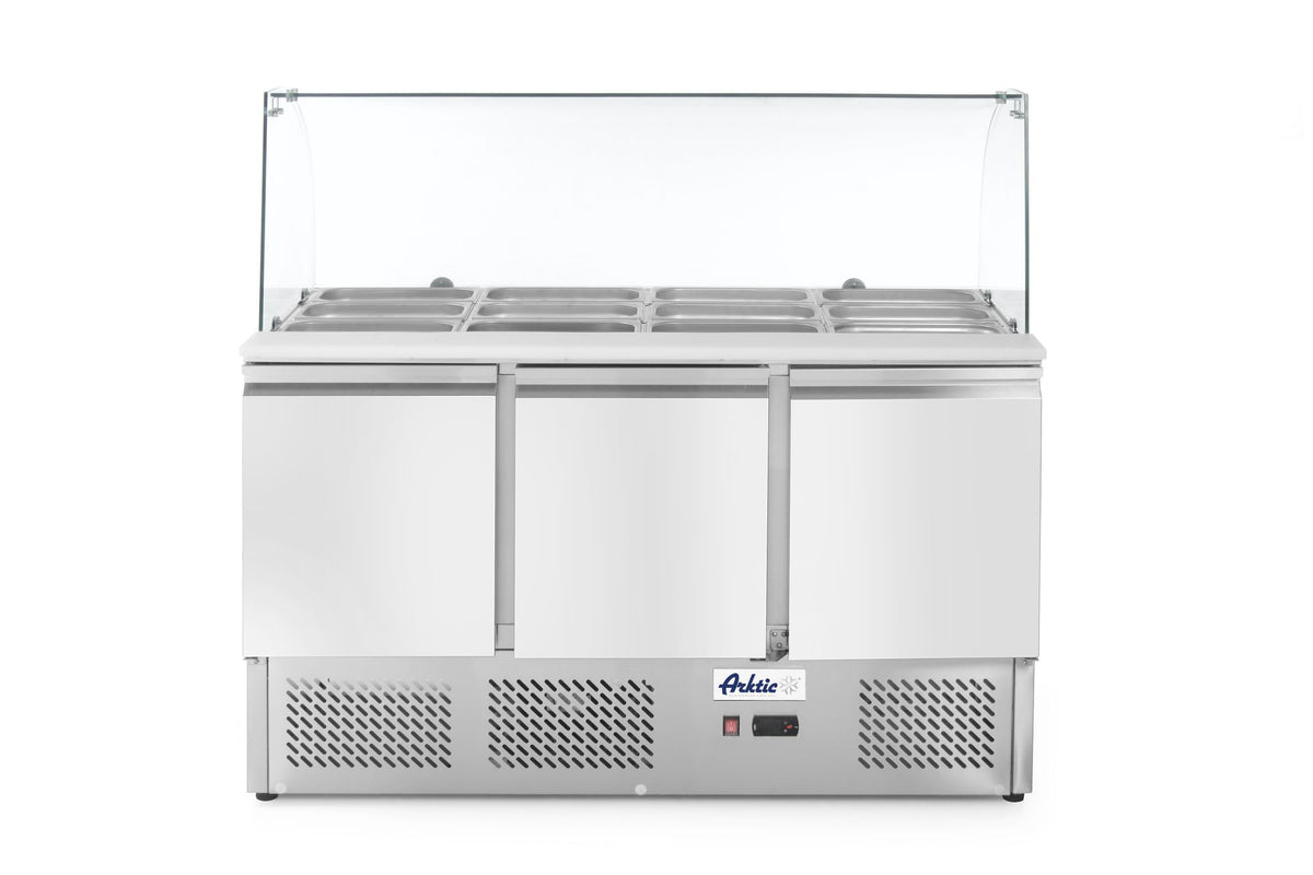 SALADETTE A TRE PORTE CON VETRINETTA 380L, ARKTIC, 254L, 230V/310W, 700X1365X(H)1300MM - 232798