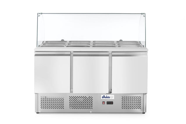 SALADETTE A TRE PORTE CON VETRINETTA 380L, ARKTIC, 254L, 230V/310W, 700X1365X(H)1300MM - 232798