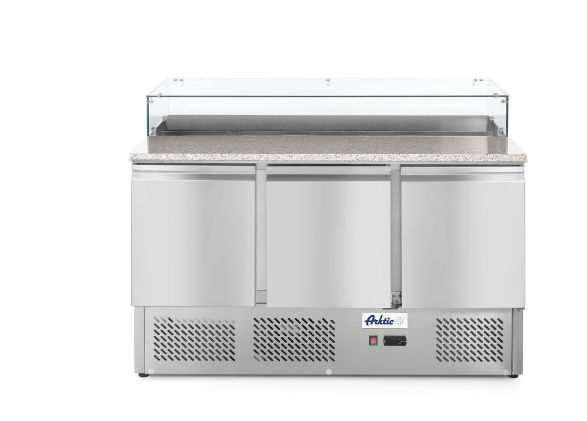 BANCO PIZZA 3 PORTE 380L, ARKTIC, 230V/310W, 1378X702X(H)1155MM - 232873
