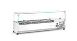 VETRINA REFRIGERATA GN 1/4, ARKTIC, 7X GN 1/4, 230V/180W, 1505X335X(H)460MM - 232910