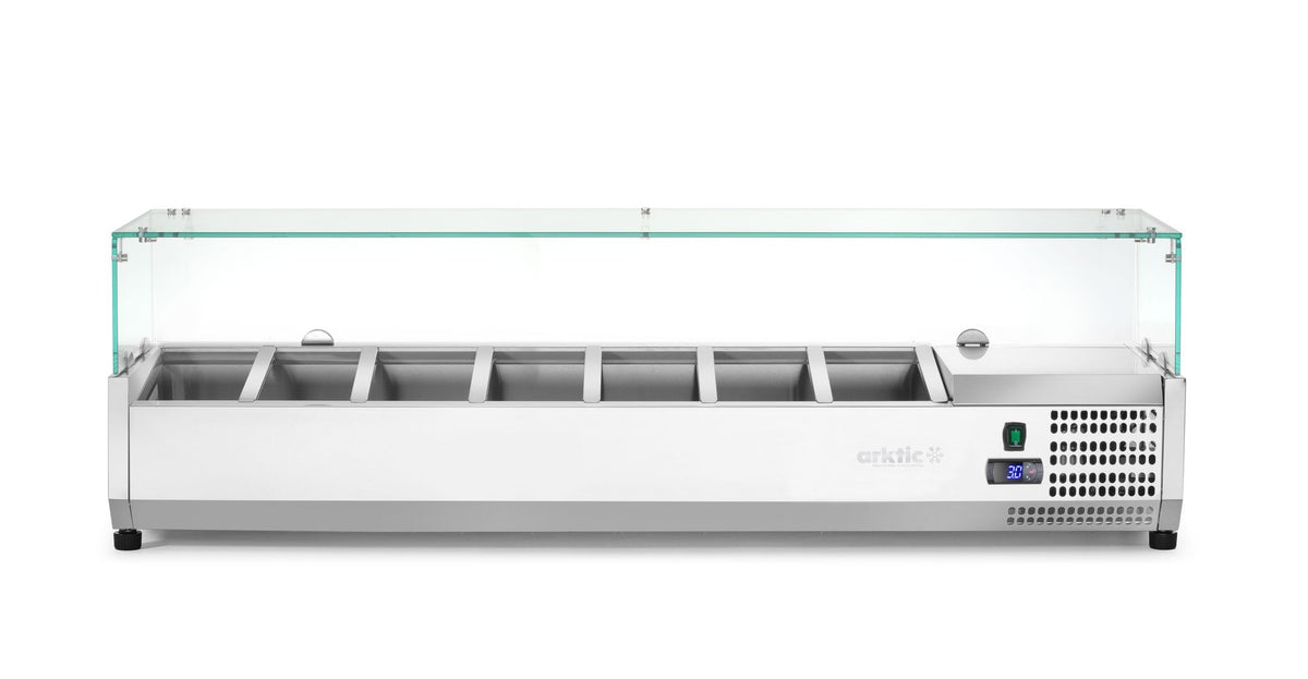 VETRINA REFRIGERATA GN 1/4, ARKTIC, 5X GN 1/4, 230V/180W, 1205X335X(H)460MM - 232903