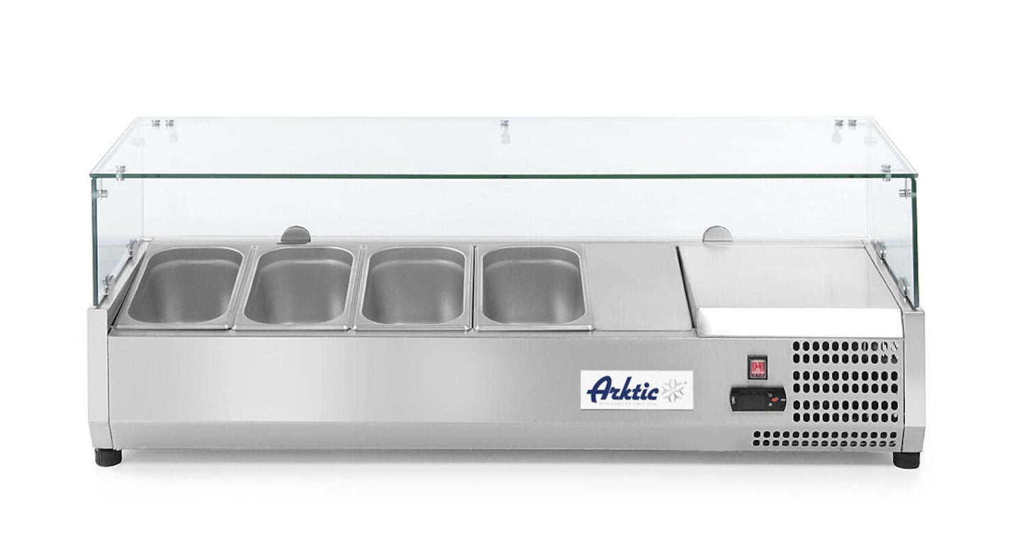 VETRINA REFRIGERATA GN 1/3, ARKTIC, 4X GN 1/3, 230V/180W, 1208X400X(H)456MM