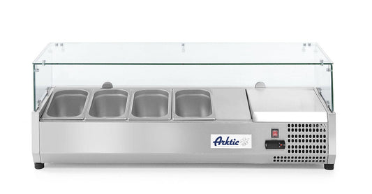 VETRINA REFRIGERATA GN 1/3, ARKTIC, 4X GN 1/3, 230V/180W, 1208X400X(H)456MM