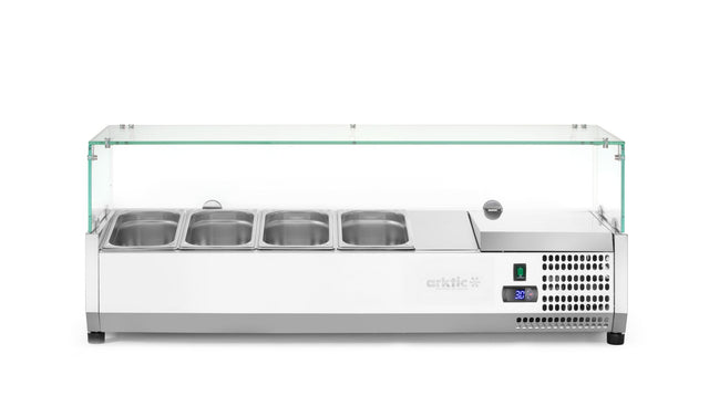 VETRINA REFRIGERATA GN 1/3, ARKTIC, 6X GN 1/3, 230V/180W, 1405X420X(H)456MM - 232972