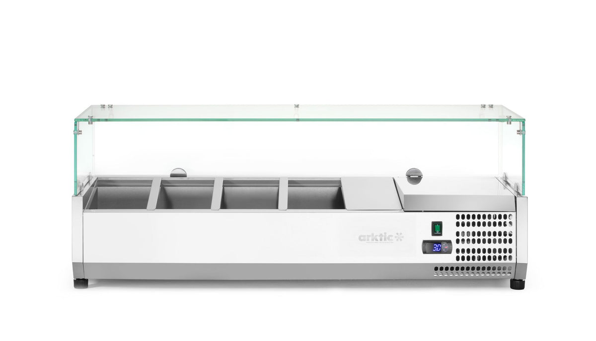 VETRINA REFRIGERATA GN 1/3, ARKTIC, 4X GN 1/3, 230V/180W, 1208X400X(H)456MM - 232965