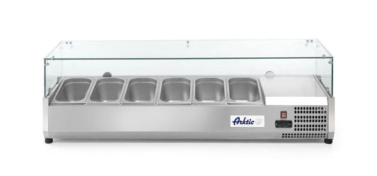 VETRINA REFRIGERATA GN 1/3, ARKTIC, 6X GN 1/3, 230V/180W, 1405X420X(H)456MM