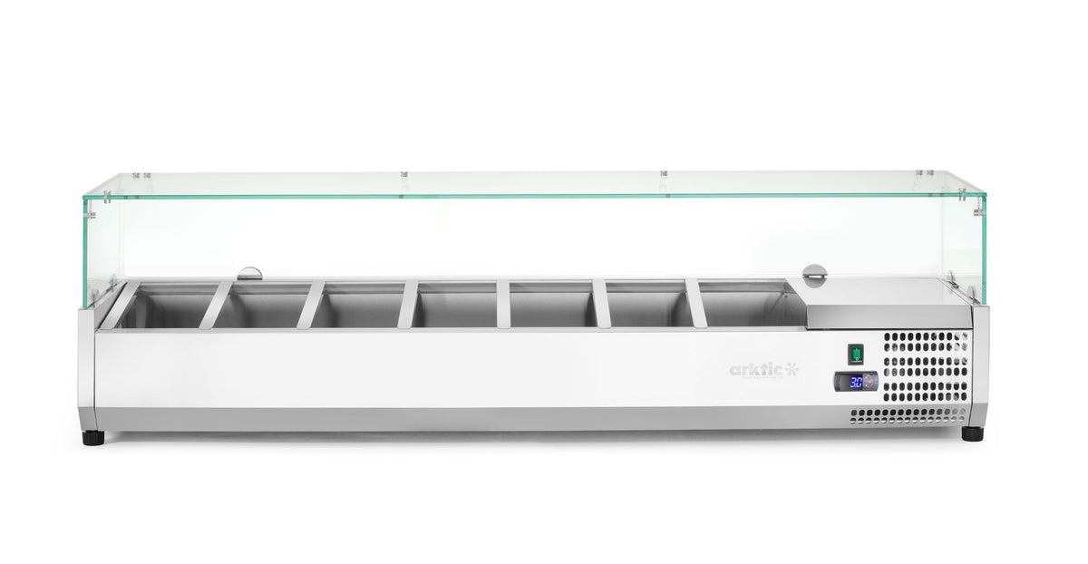 VETRINA REFRIGERATA GN 1/3, ARKTIC, 4X GN 1/3, 230V/180W, 1208X400X(H)456MM - 232965