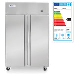 FRIGORIFERO CON 2 PORTE DA 900 L, ARKTIC, PROFI LINE, 230V/450W, 1200X740X(H)1950MM - 233122