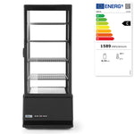 VETRINA DA ESPOSIZIONE, 98 LITRI, ARKTIC, NERO, 230V/210W, 444X397X(H)1100MM - 233269