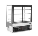 VETRINA REFRIGERATA CON 3 RIPIANI INCLINATI, ARKTIC, 500L, 230V/490W, 900X833X(H)1460MM - 233443