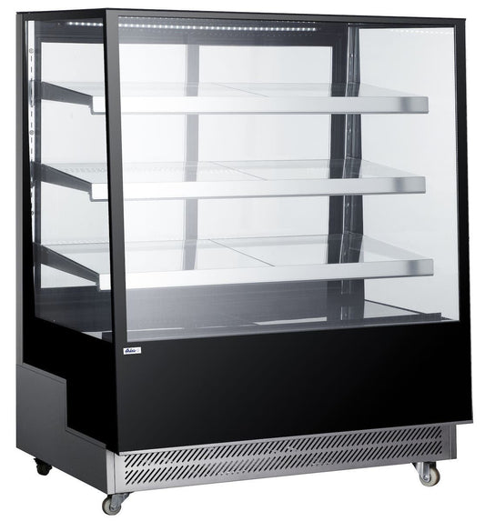 VETRINA REFRIGERATA CON 3 RIPIANI INCLINATI, ARKTIC, 650L, NERO, 230V/490W, 1200X833X(H)1460MM