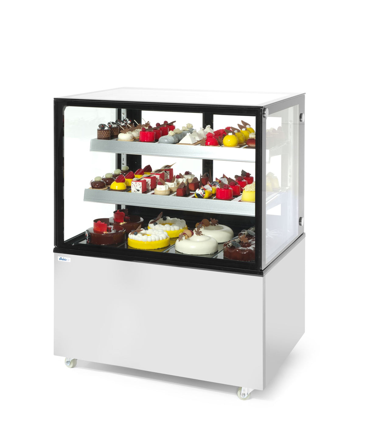 VETRINE REFRIGERATE CON 2 RIPIANI, ARKTIC, 300L, 230V/480W, 994X677X(H)1230MM - 233337