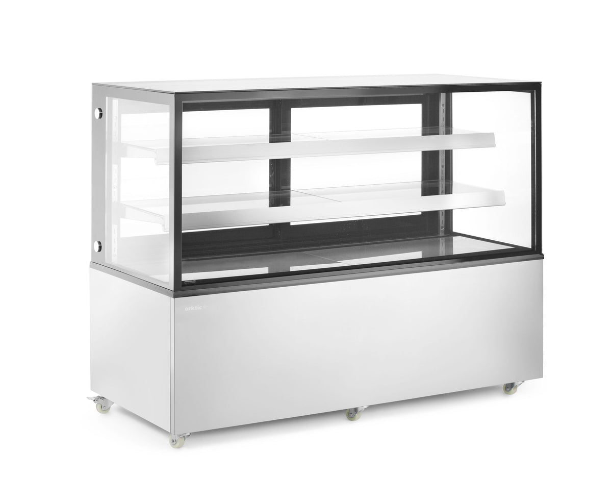 VETRINE REFRIGERATE CON 2 RIPIANI, ARKTIC, 230V/490W, 677X1224X(H)1230MM - 233450