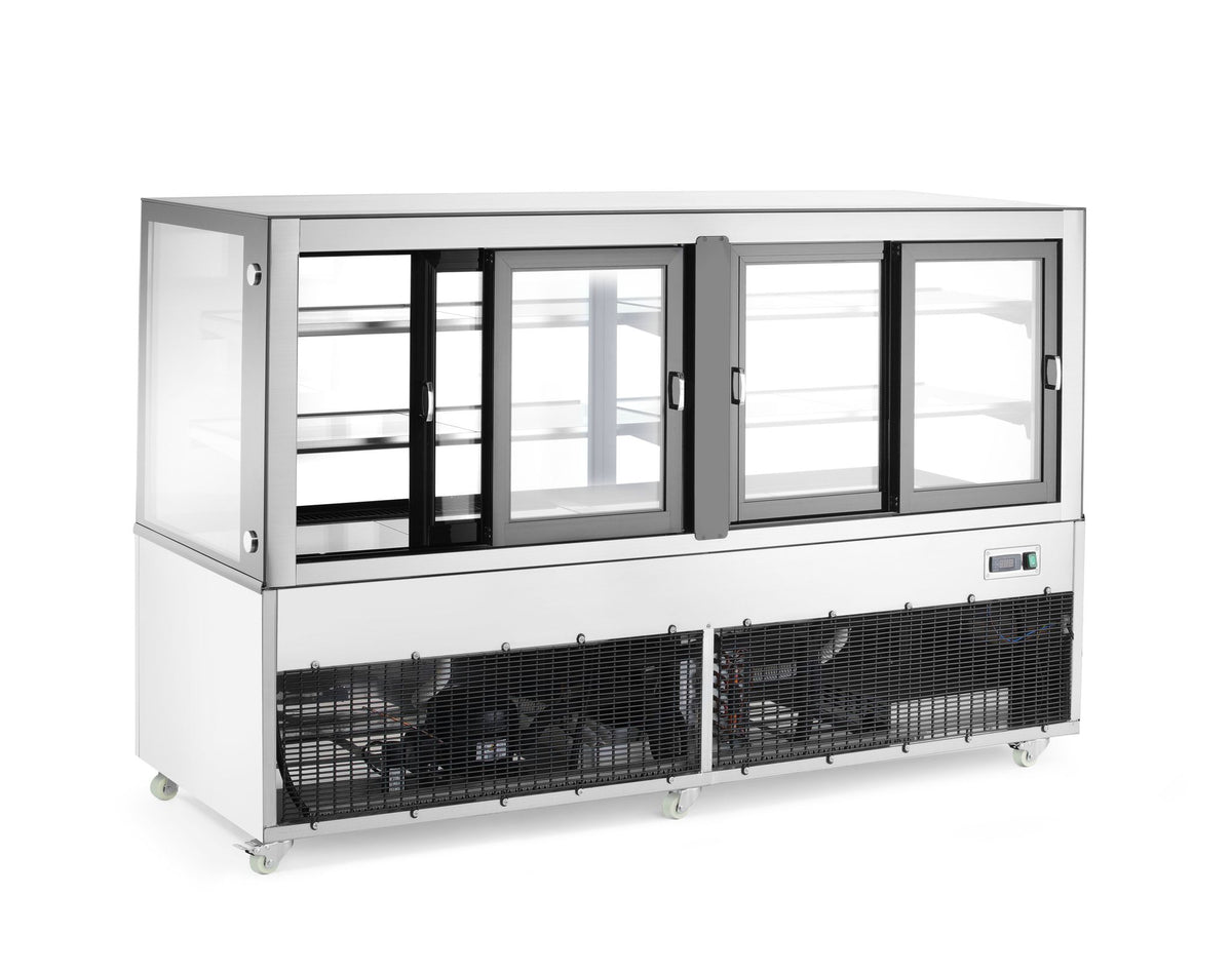 VETRINE REFRIGERATE CON 2 RIPIANI, ARKTIC, 510L, 230V/490W, 1524X677X(H)1230MM - 233375