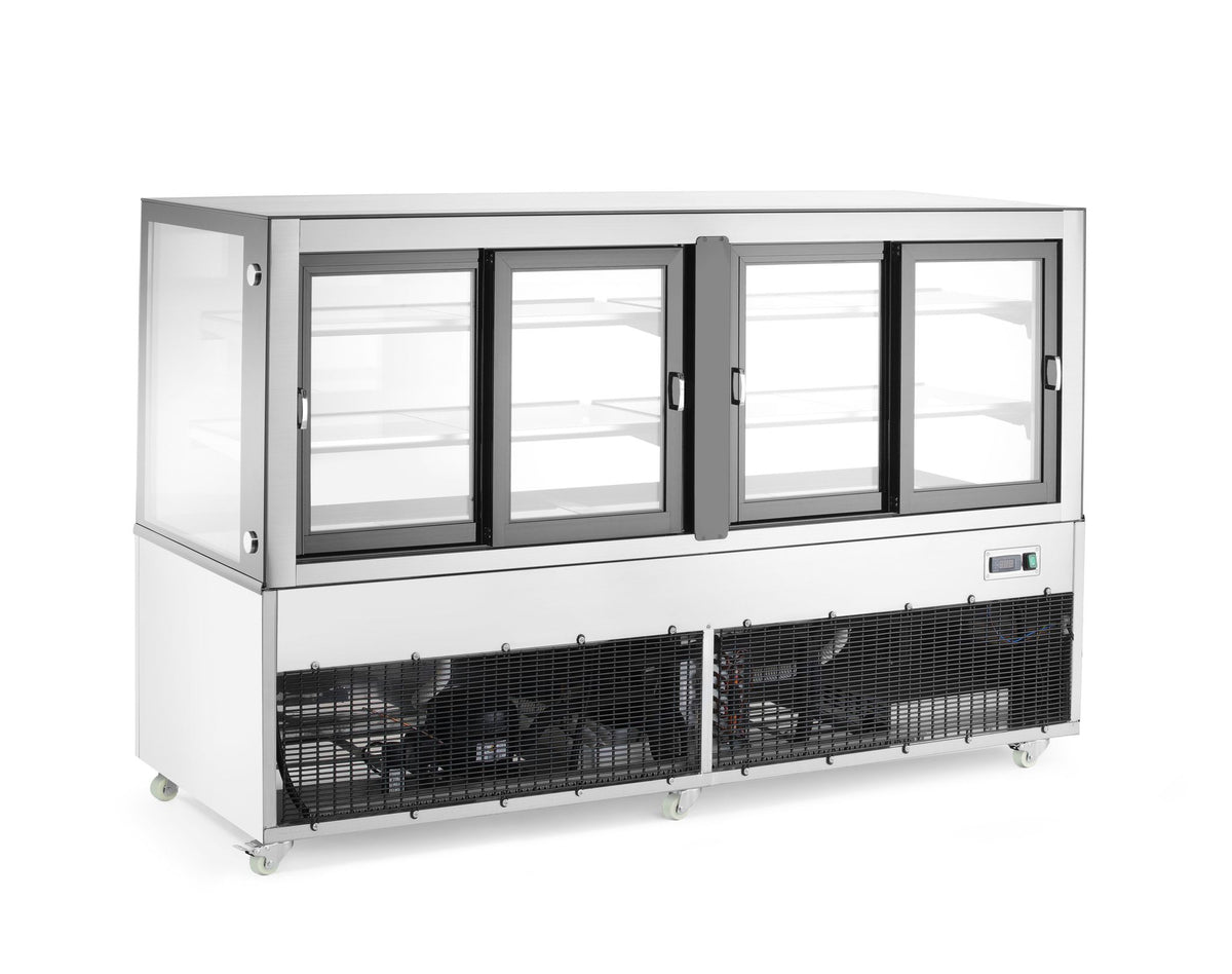 VETRINE REFRIGERATE CON 2 RIPIANI, ARKTIC, 230V/490W, 677X1224X(H)1230MM - 233450