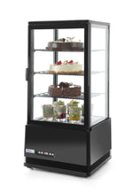VETRINA DA ESPOSIZIONE, 78 LITRI., ARKTIC, NERA, 230V/170W, 444X397X(H)940MM - 233658