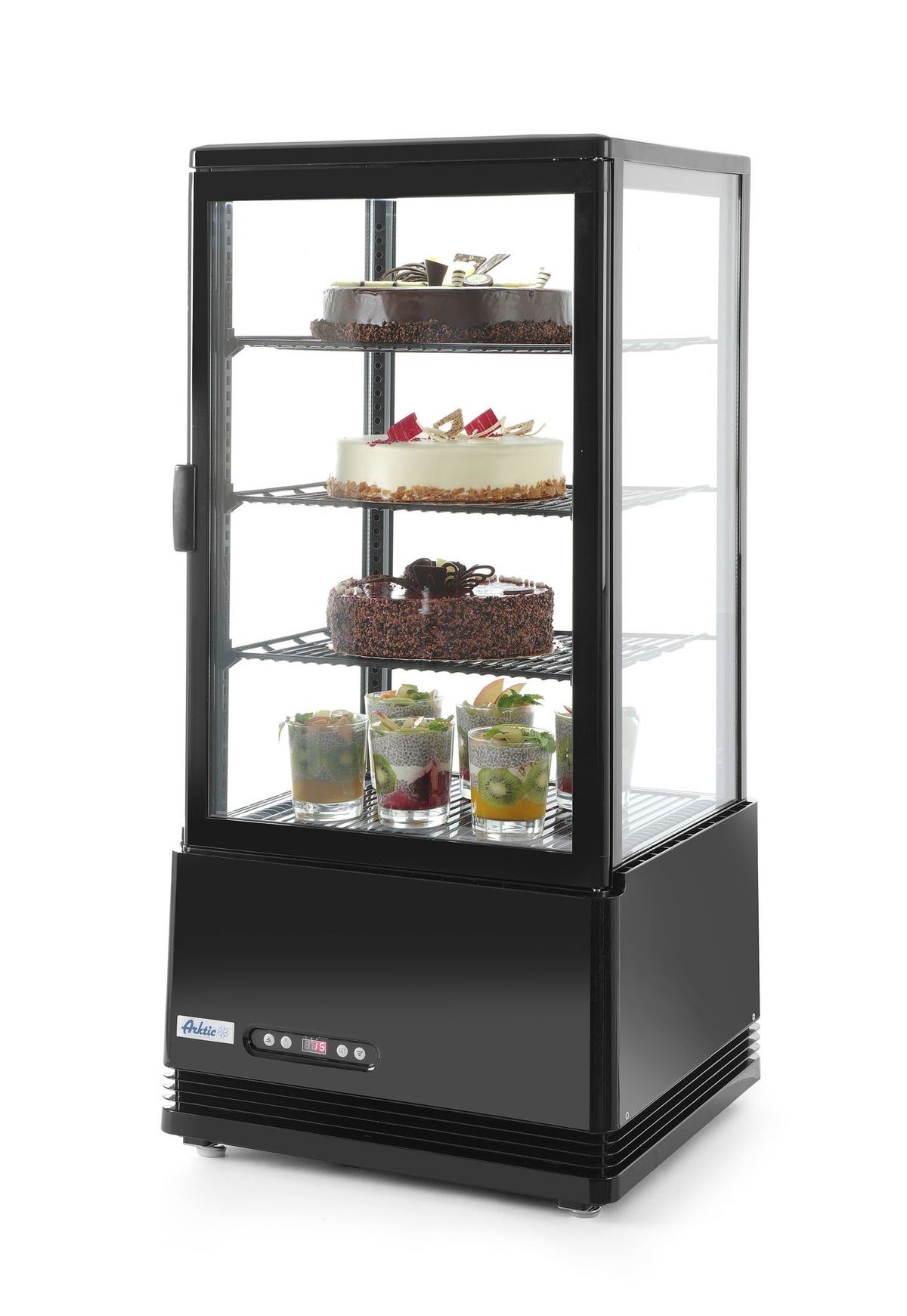 VETRINA DA ESPOSIZIONE, 78 LITRI., ARKTIC, NERA, 230V/170W, 444X397X(H)940MM - 233658