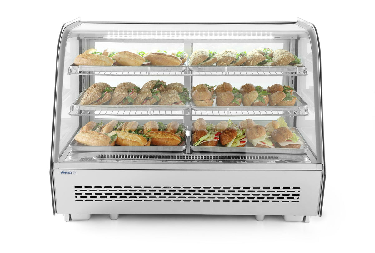 VETRINA REFRIGERATA DA BANCO, ARKTIC, 120L, 230V/160W, 707X570X(H)680MM - 233702