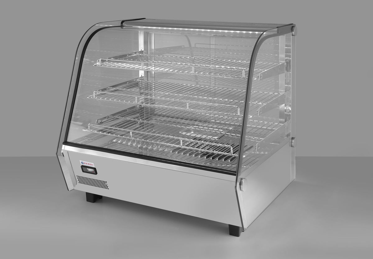 VETRINETTA DA BANCO RISCALDATA, HENDI, 160 LITRI, 230V/1500W, 885X570X(H)680MM - 233733