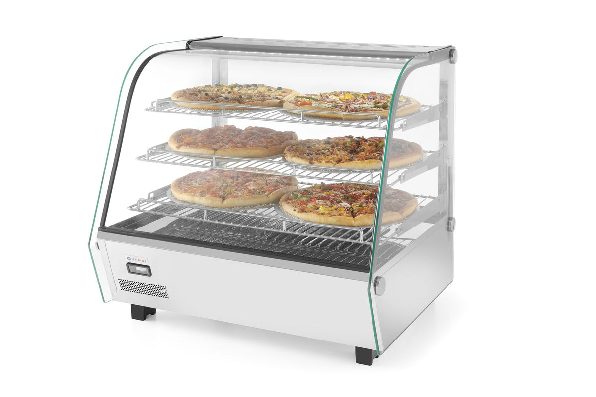 VETRINETTA DA BANCO RISCALDATA, HENDI, 160 LITRI, 230V/1500W, 885X570X(H)680MM - 233733