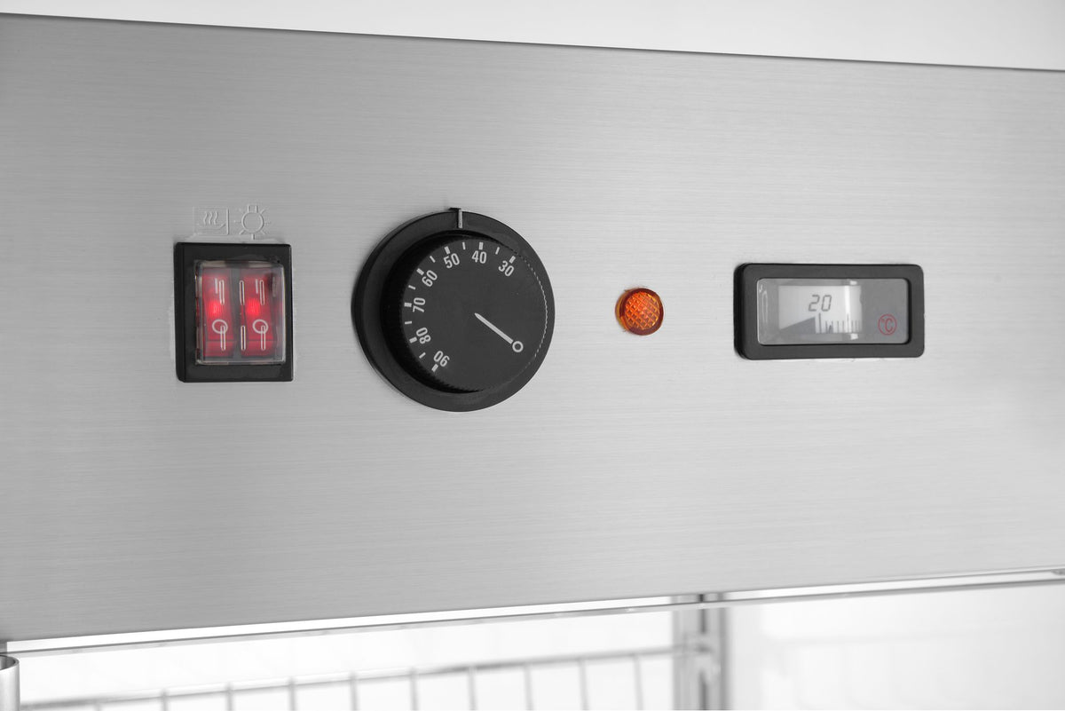 VETRINA RISCALDATA DA BANCO, HENDI, 97 LITRI, 230V/800W, 460X467X(H)785MM - 233740