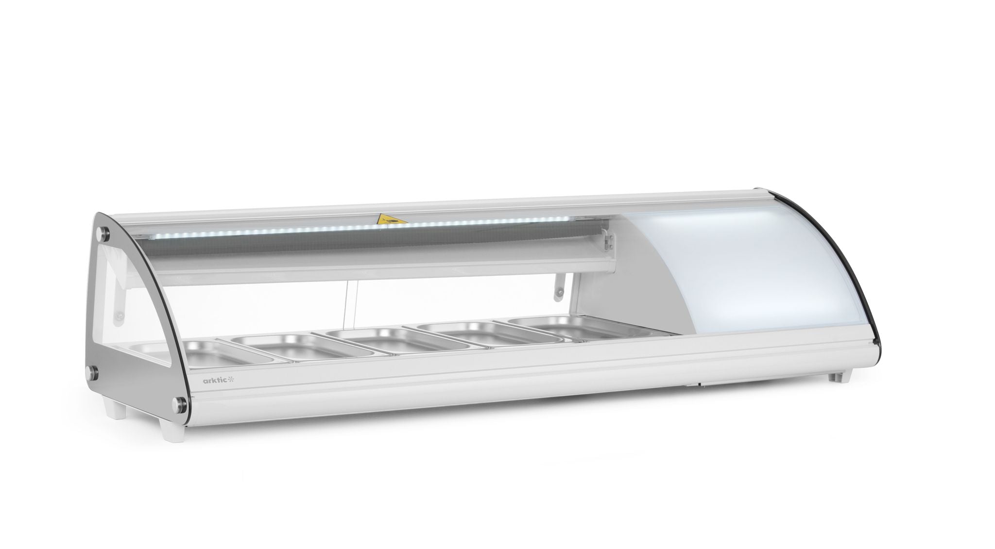 VETRINA REFRIGERATA SUSHI 5X GN 1/3, ARKTIC, 230V/160W, 1307X445X(H)327MM - 233757