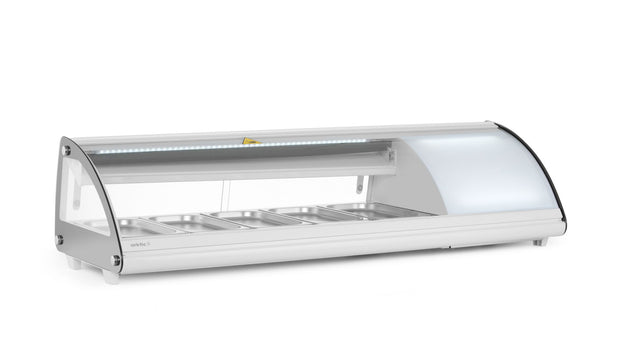VETRINA REFRIGERATA SUSHI 5X GN 1/3, ARKTIC, 230V/160W, 1307X445X(H)327MM - 233757