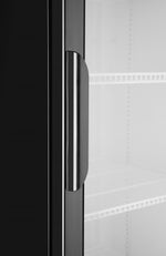 FRIGORIFERO PER BAR POSTERIORE CON PANNELLO RETROILLUMINATO, PORTA SINGOLA, ARKTIC, 254L, NERO, 220- - 233788