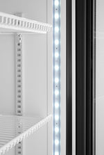 FRIGORIFERO PER BAR POSTERIORE CON PANNELLO RETROILLUMINATO, PORTA SINGOLA, ARKTIC, 254L, NERO, 220- - 233788
