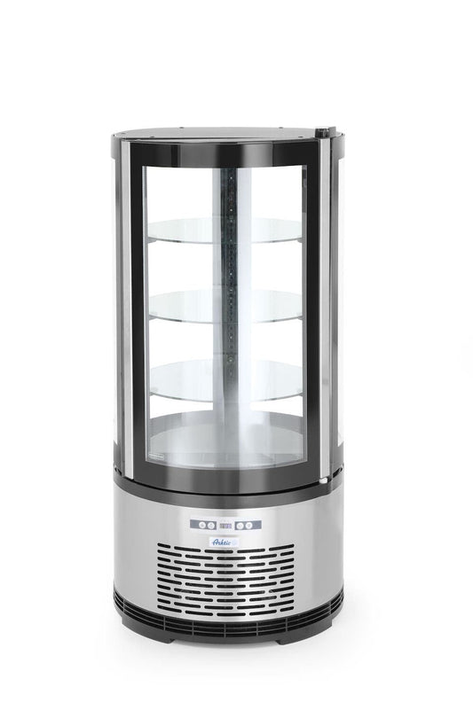 ROUND DESSERT DISPLAY CABINET, ARKTIC, 100L, 230V/210W, Ø480X(H)1065MM