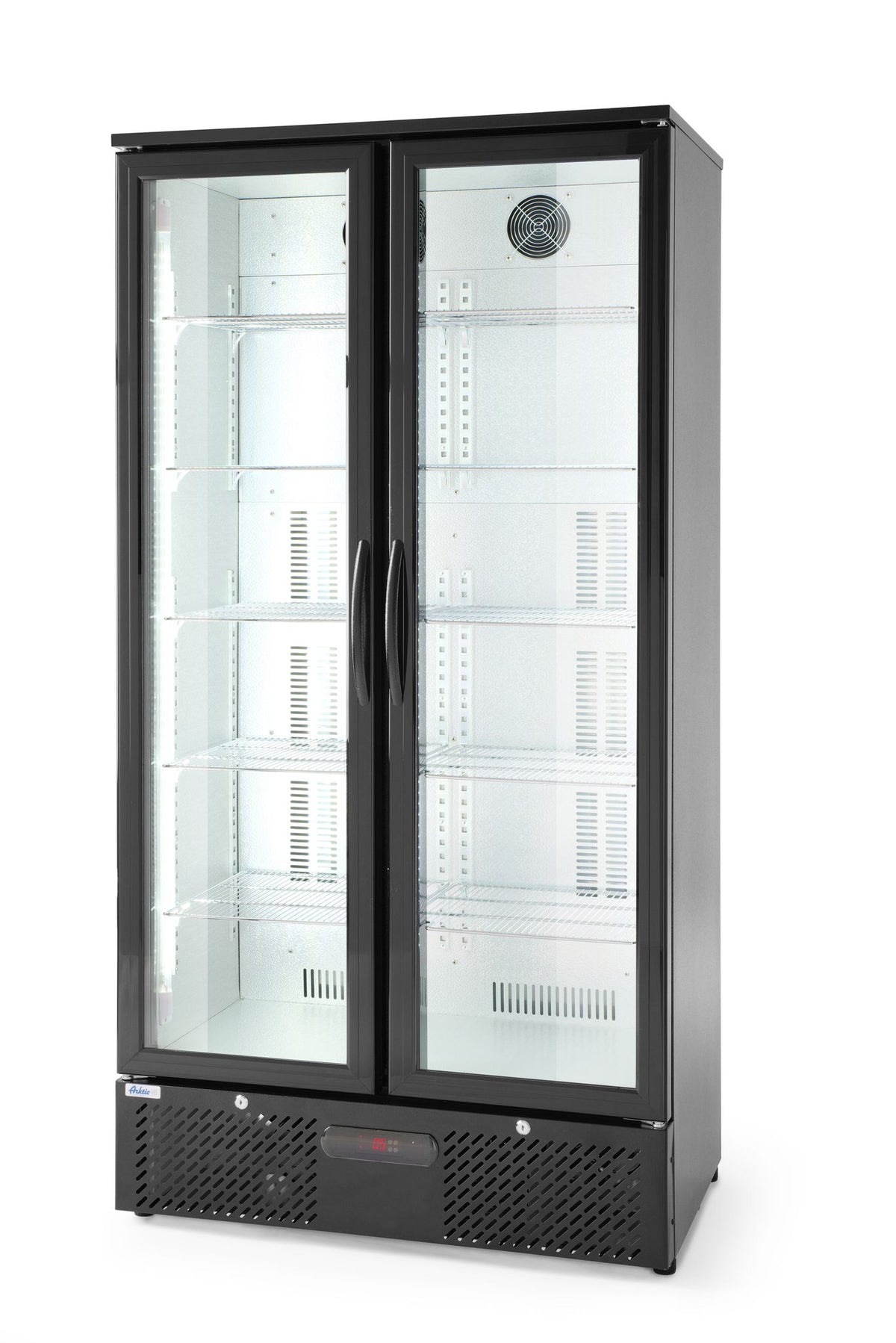 FRIGORIFERO A DOPPIA PORTA PER BAR POSTERIORE, ARKTIC, 384L, NERO, 230V/365W, 940X635X(H)1983MM - 233931
