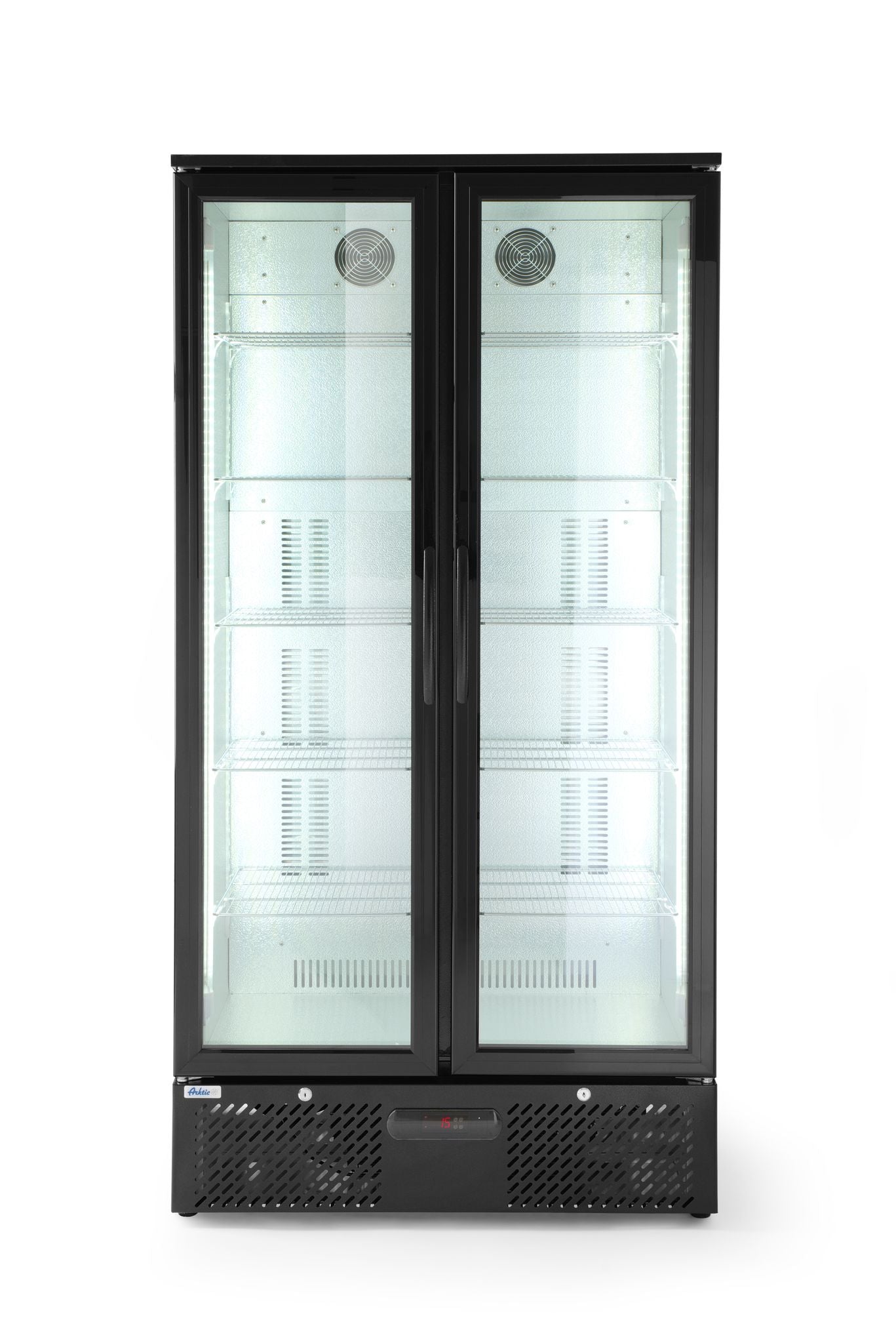 FRIGORIFERO A DOPPIA PORTA PER BAR POSTERIORE, ARKTIC, 384L, NERO, 230V/365W, 940X635X(H)1983MM - 233931