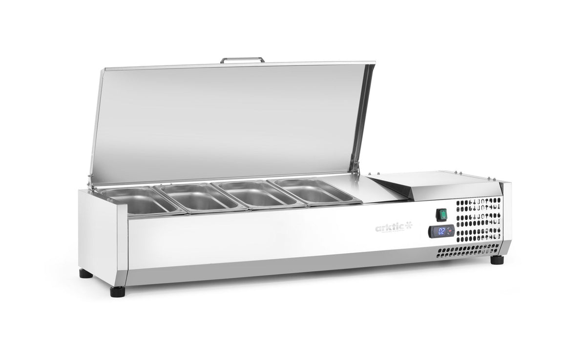 VETRINA REFRIGERATA GN 1/3, ARKTIC, 7X GN 1/3, 230V/180W, 1605X420X(H)630MM - 233979