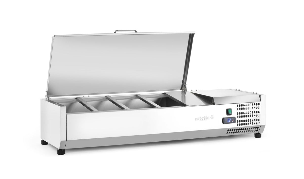 VETRINA REFRIGERATA GN 1/3, ARKTIC, 9X GN 1/3, 230V/180W, 2005X420X(H)630MM - 233993