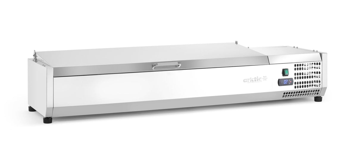 VETRINA REFRIGERATA GN 1/3, ARKTIC, 7X GN 1/3, 230V/180W, 1605X420X(H)630MM - 233979