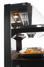 VETRINA RISCALDATA AL QUARZO A DUE LIVELLI, HENDI, 230V/560W, 650X485X(H)630MM - 233962