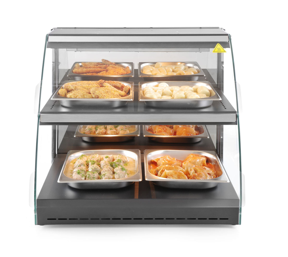 VETRINA RISCALDATA AL QUARZO A DUE LIVELLI, HENDI, 230V/560W, 650X485X(H)630MM - 233962