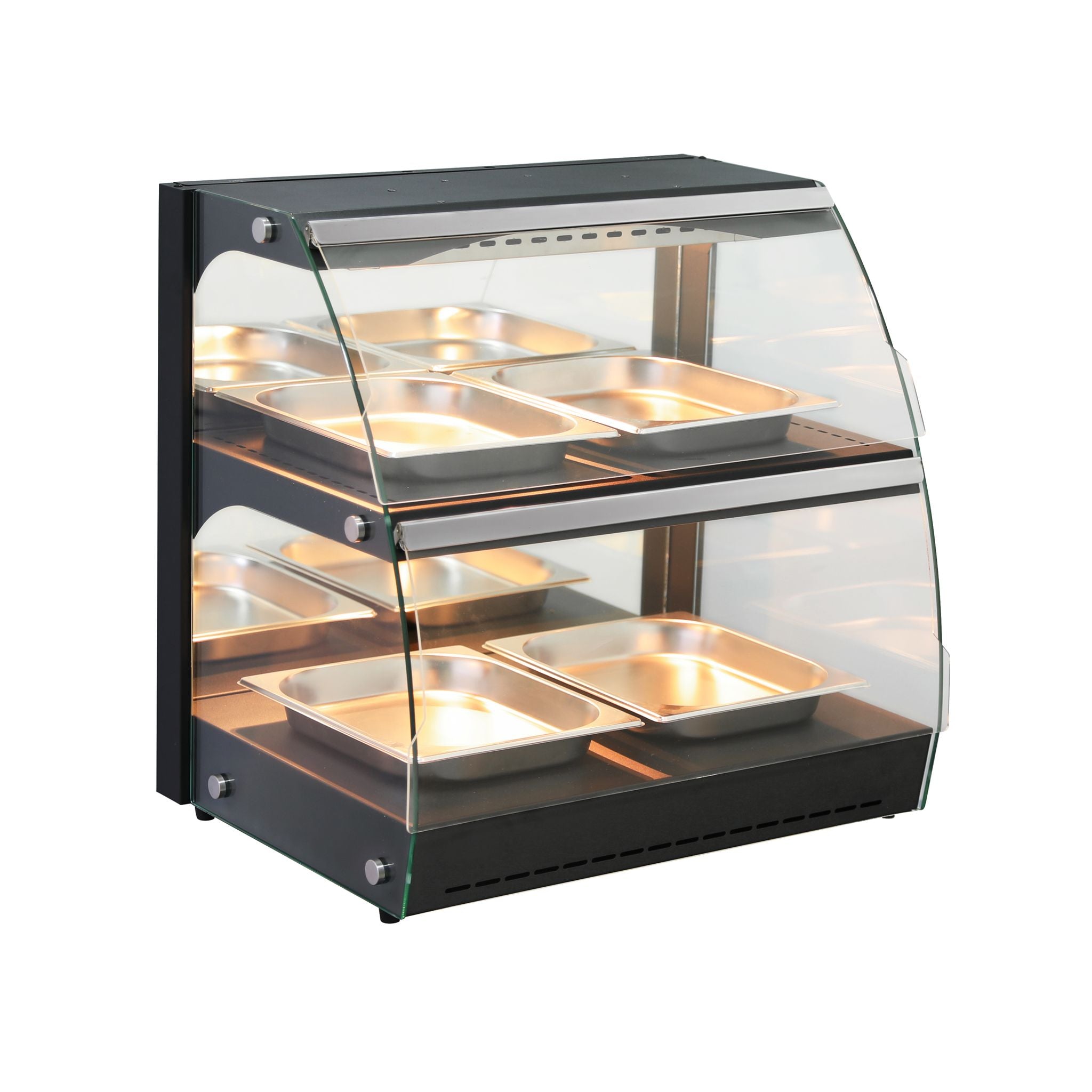VETRINA RISCALDATA AL QUARZO A DUE LIVELLI, HENDI, 230V/560W, 650X485X(H)630MM - 233962