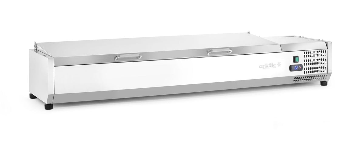 VETRINA REFRIGERATA GN 1/3, ARKTIC, 7X GN 1/3, 230V/180W, 1605X420X(H)630MM - 233979