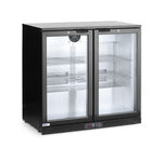 FRIGORIFERO POSTERIORE DA BAR CON DOPPIO SPORTELLO, ARKTIC, 180L, NERO, 220-240V/160W, 900X540X(H)89 - 235829