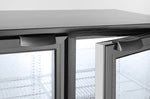 FRIGORIFERO POSTERIORE DA BAR CON DOPPIO SPORTELLO, ARKTIC, 180L, NERO, 220-240V/160W, 900X540X(H)89 - 235829