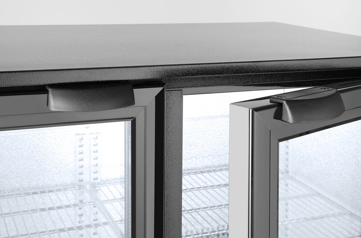FRIGORIFERO POSTERIORE DA BAR CON DOPPIO SPORTELLO, ARKTIC, 180L, NERO, 220-240V/160W, 900X540X(H)89 - 235829