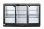 FRIGORIFERO PER BARRA POSTERIORE CON PORTE SCORREVOLI TRIPLE, ARKTIC, 308L, NERO, 220-240V/160W, 135 - 235836
