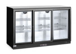 FRIGORIFERO PER BARRA POSTERIORE CON PORTE SCORREVOLI TRIPLE, ARKTIC, 308L, NERO, 220-240V/160W, 135 - 235836