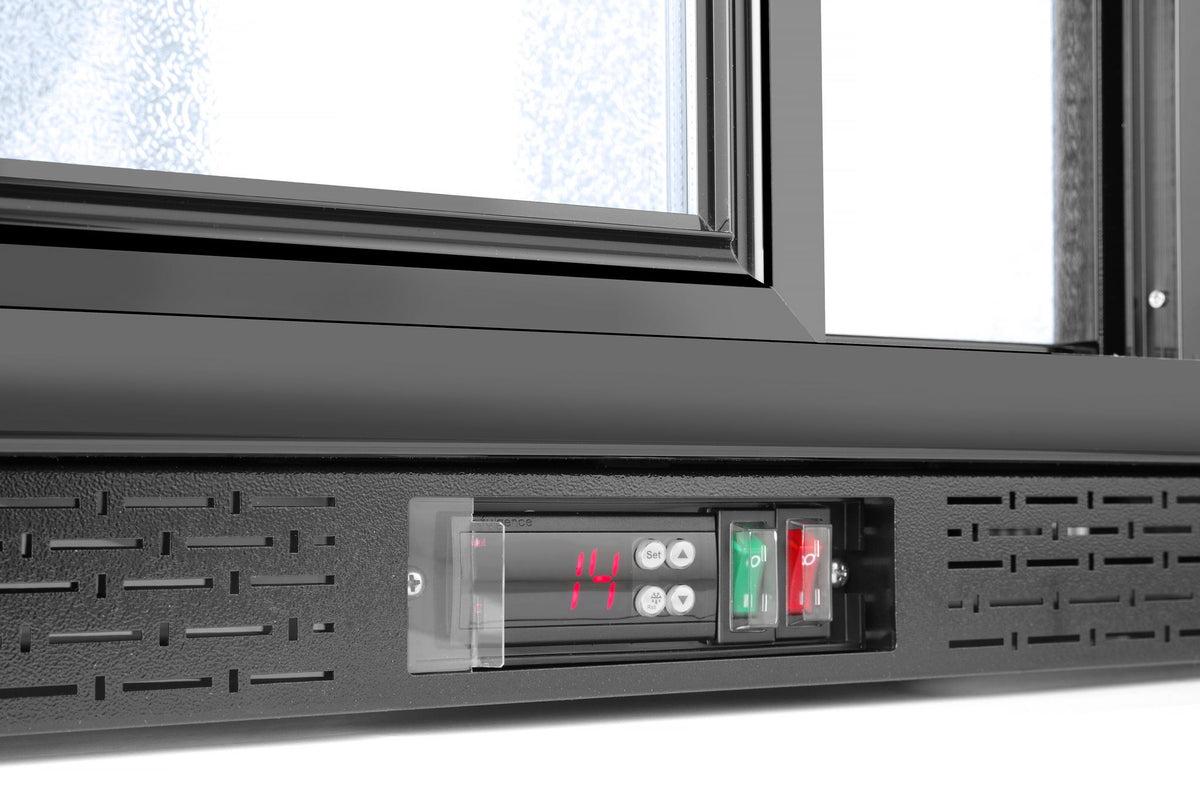 FRIGORIFERO PER BARRA POSTERIORE CON PORTE SCORREVOLI TRIPLE, ARKTIC, 308L, NERO, 220-240V/160W, 135 - 235836