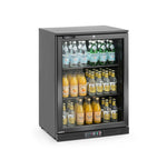 FRIGORIFERO PER BAR POSTERIORE A PORTA SINGOLA, ARKTIC, 105L, NERO, 220-240V/120W, 600X530X(H)870MM - 236864