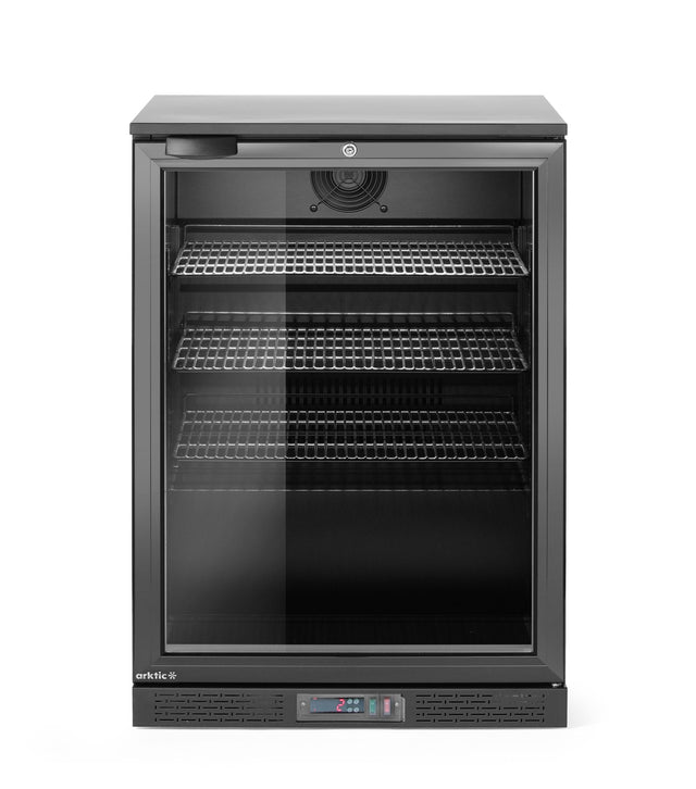 FRIGORIFERO PER BAR POSTERIORE A PORTA SINGOLA, ARKTIC, 105L, NERO, 220-240V/120W, 600X530X(H)870MM - 236864
