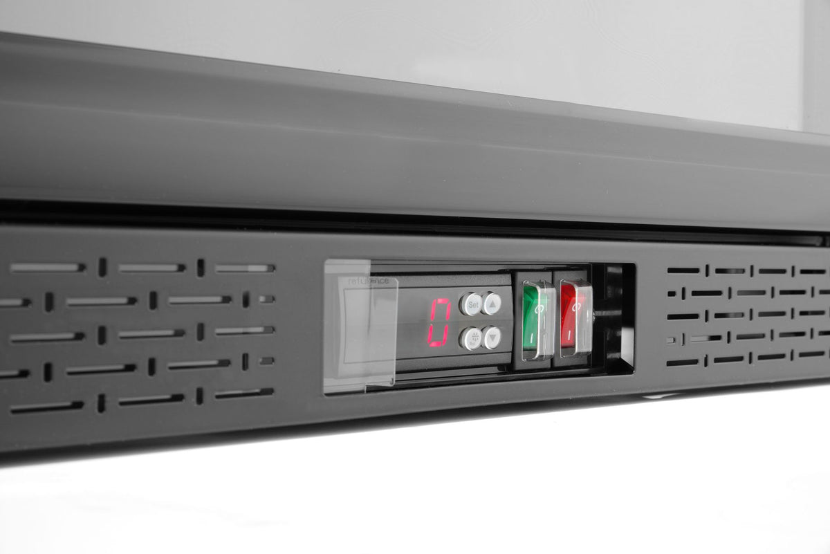 FRIGORIFERO PER BAR POSTERIORE A PORTA SINGOLA, ARKTIC, 105L, NERO, 220-240V/120W, 600X530X(H)870MM - 236864